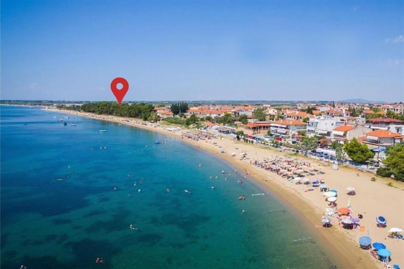 Pine Beach Holiday Home 2 Bedrooms 50 Meters To The Beach Kalyves Polygyrou Exteriör bild