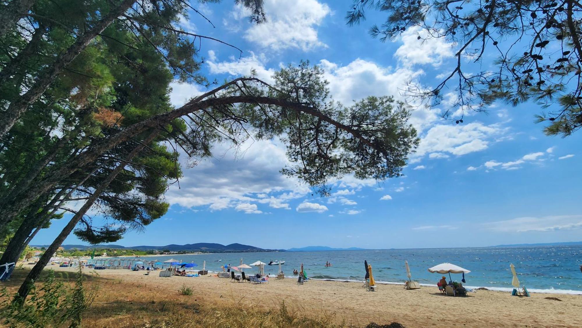Pine Beach Holiday Home 2 Bedrooms 50 Meters To The Beach Kalyves Polygyrou Exteriör bild